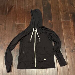 Vuori Black Zip-Up Hoodie